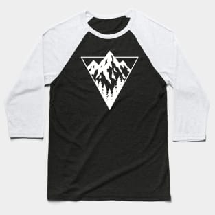 Mountain Tops - White Version Baseball T-Shirt